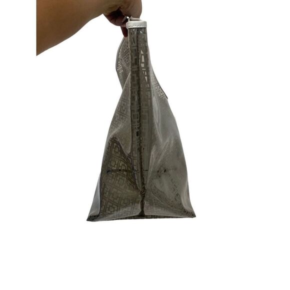 Trina Turk Clear Grey and White Large Tote Bag Branded - Picture 6 of 11